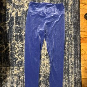 Athleta blue velvet elation tights